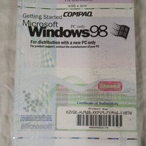 Rare Vintage Getting Started Microsoft Windows 98 Guide Book